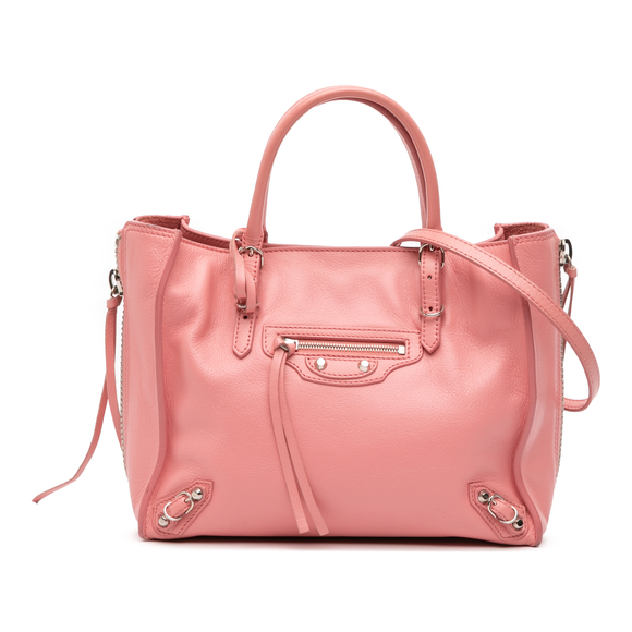 Pre-Loved Balenciaga Mini Leather Papier A4 Zip Around Tote - Picture 1 of 9